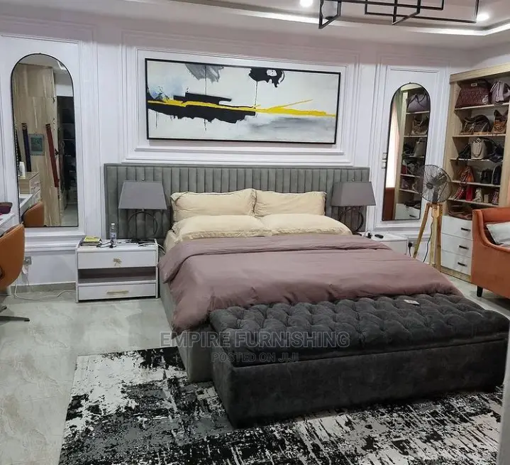Standard Bedframe With Two Bedside