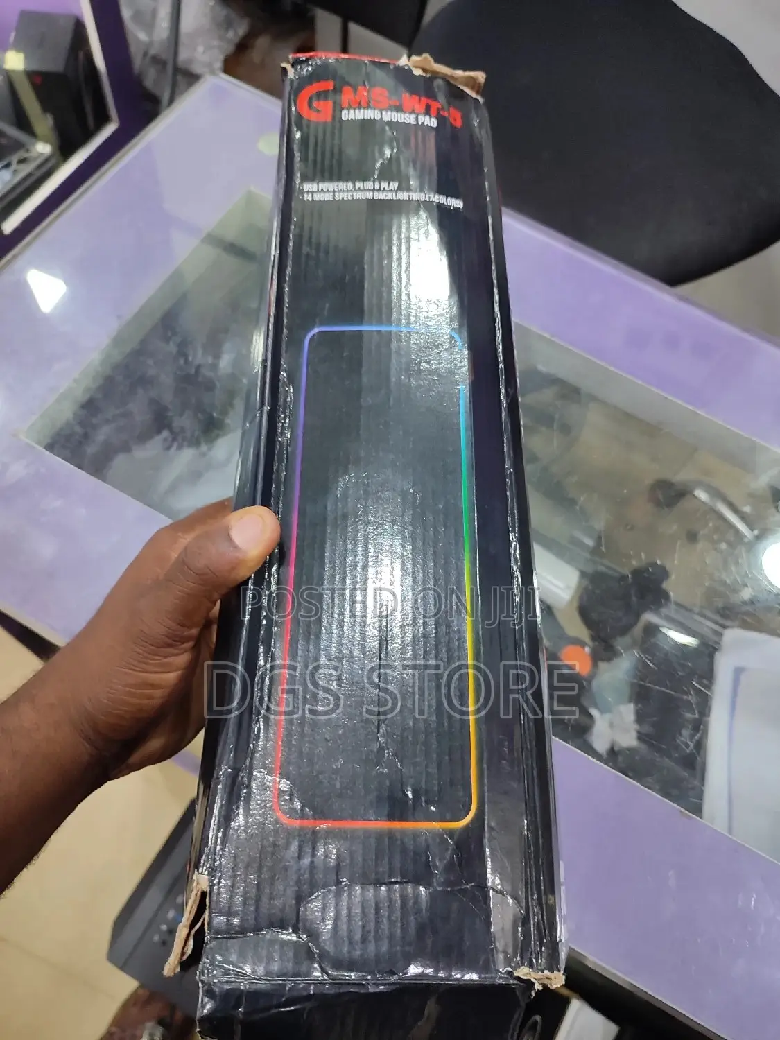 GMS WT 5 RGB Colourful Led Light Gaming Mouse Pad