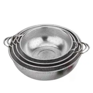 4 Set Stainless Steel Colander Sieve