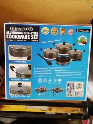 Kinelco Aluminium Non Stick Cookware 4 Pieces