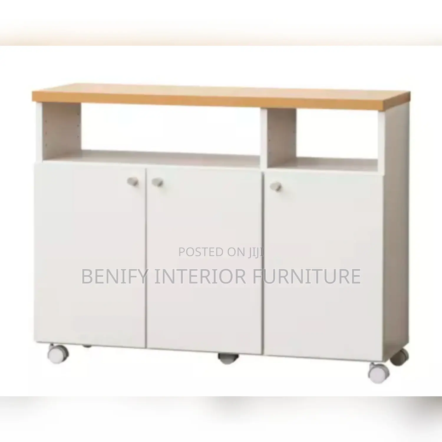 Mobile Kitchen / Office Wooden Cupboard