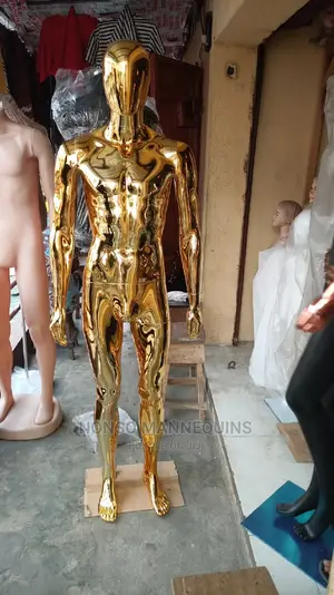 Full Body Male Fold Chrome Display Mannequins