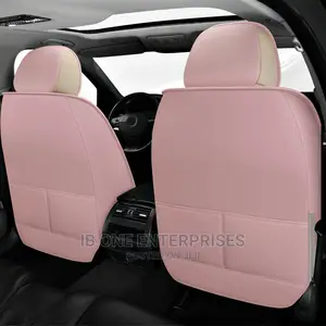 Pink Cream Tenderness Full Leather Car Seat Cover