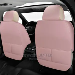 Full Pink Cream Tenderness Leather Car Seat Cover