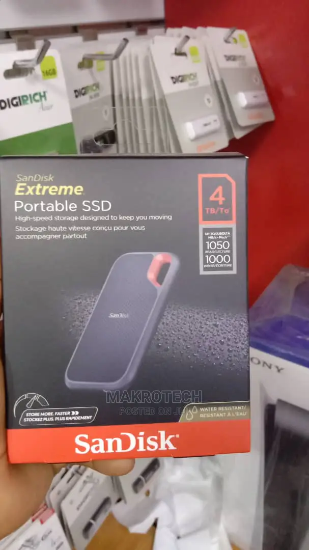 Sandisk 4tb External Extreme SSD - Up to 1050mb/S