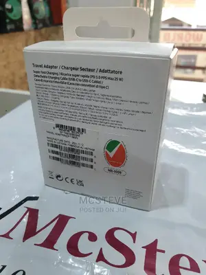 Samsung 25W Fast Charger Adapter With Type C Cable Original