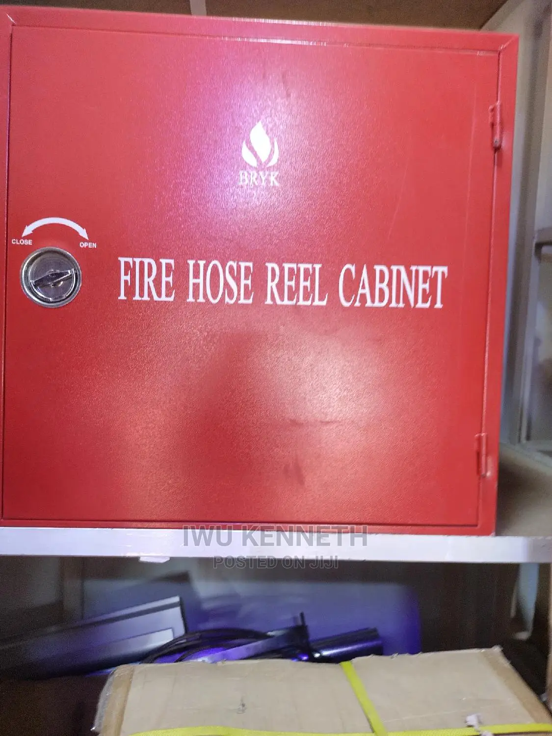 Fire Extinguisher Hose Real With Cabinet