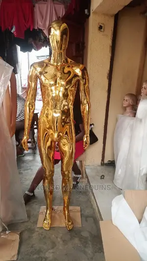 Male Full Gold Chrome Detachable Display Fashion Mannequins