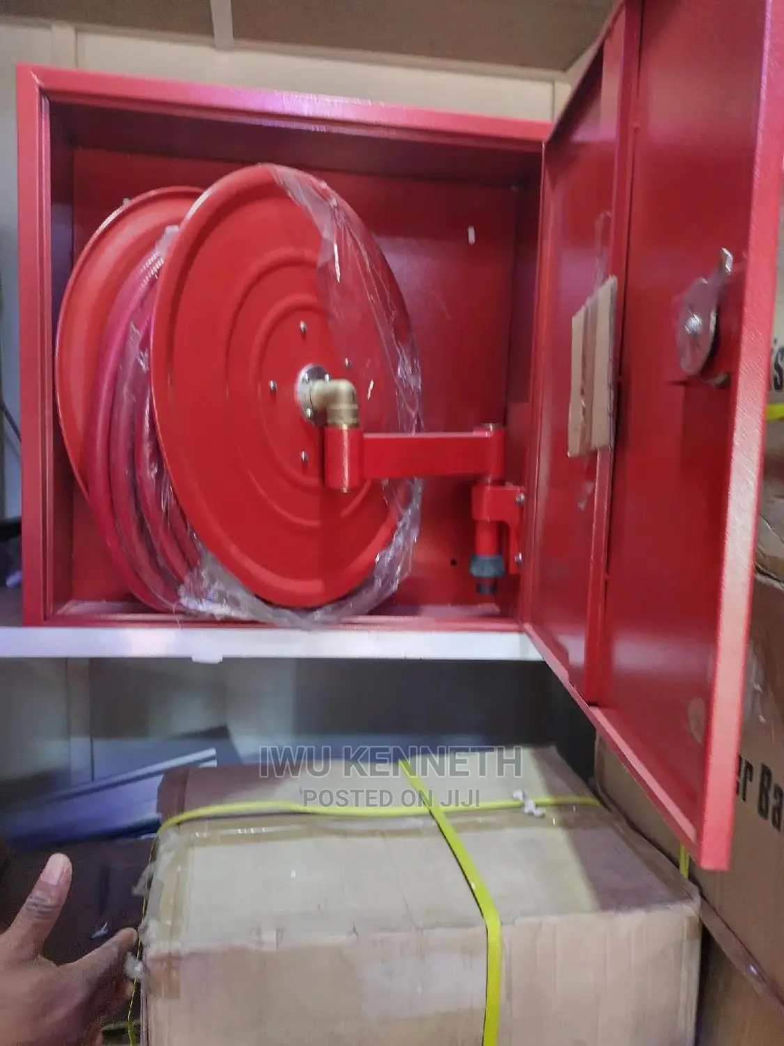 Fire Extinguisher Hose Real With Cabinet