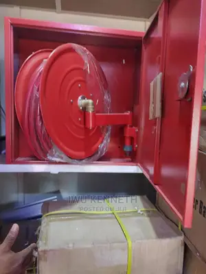 Fire Extinguisher Hose Real With Cabinet