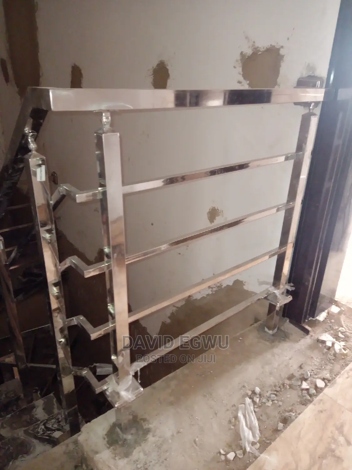 Stainless Staircase Rail With Square Pipes