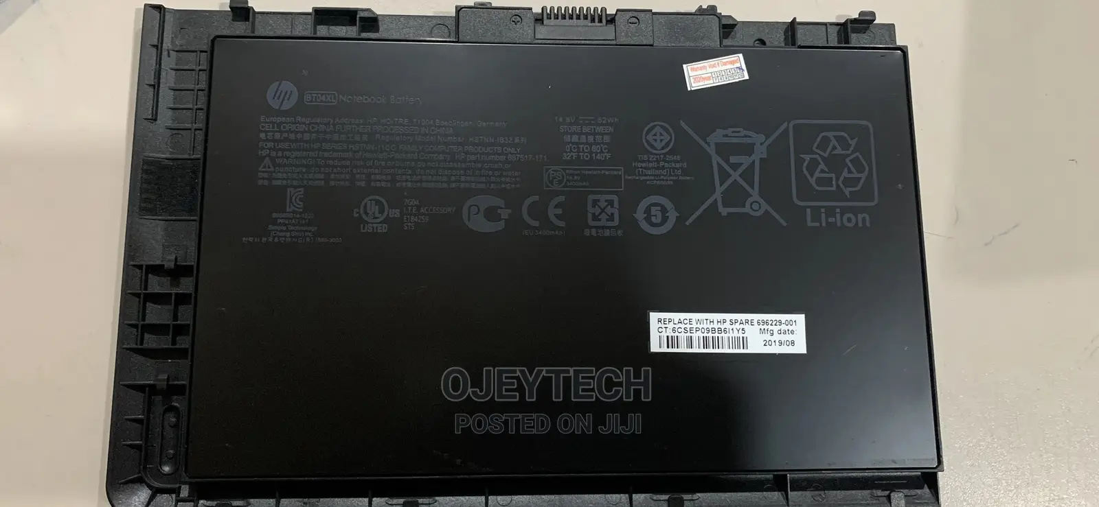 Hp Elitebook 9470 Laptop Battery