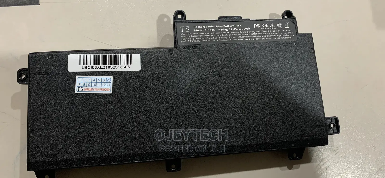 Hp Probook Laptop CI03XL Battery