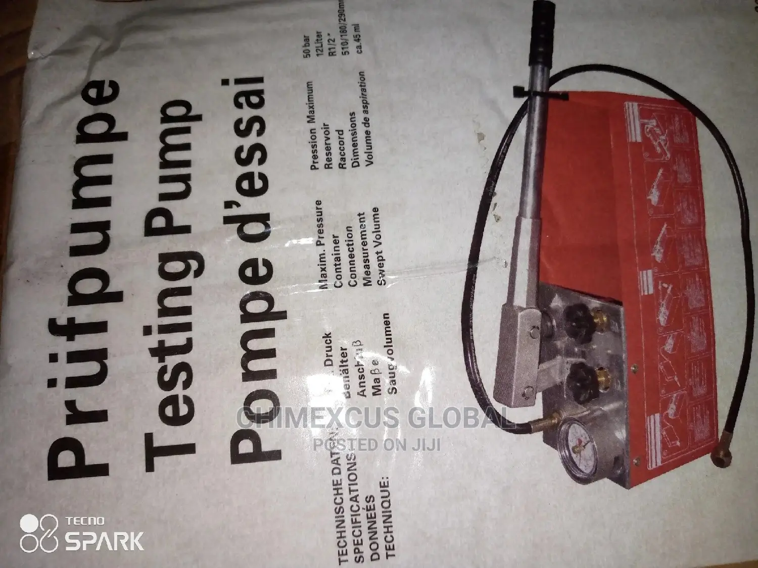 Manual Testing Pump