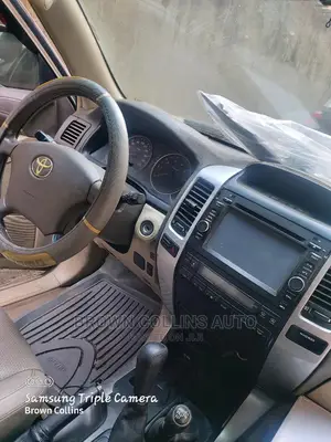 Android System and Steering Wheel Prado 2003-2009