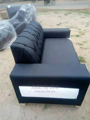 Modern 7 Seater Living Room Leather Fabric Made Sofa Chair.