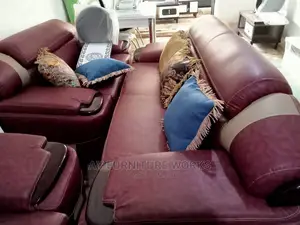 7 Sitters Wine Colour Venza Sofas