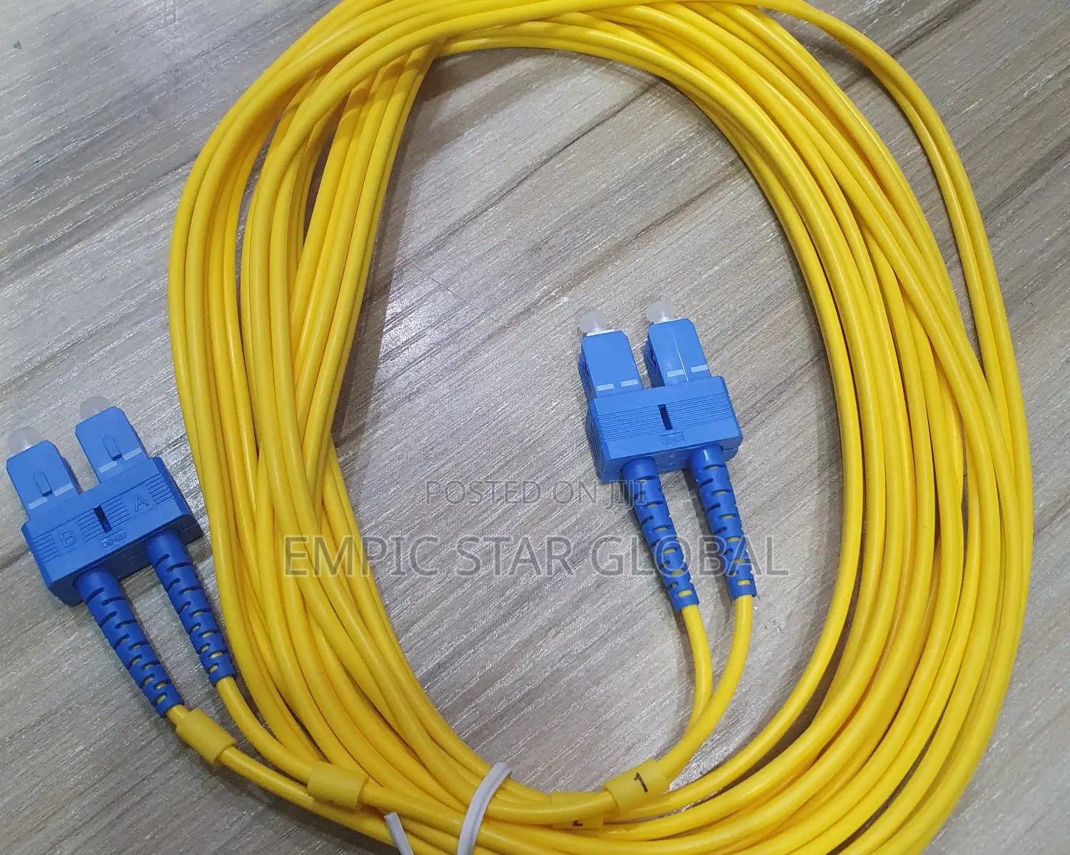 10m Fiber Optic Cable Sm Duplex 9/125 - LSZH - LC/SC