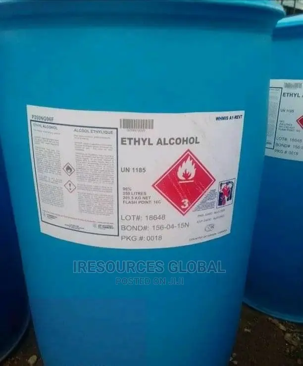 Ethanol 250liters 96%
