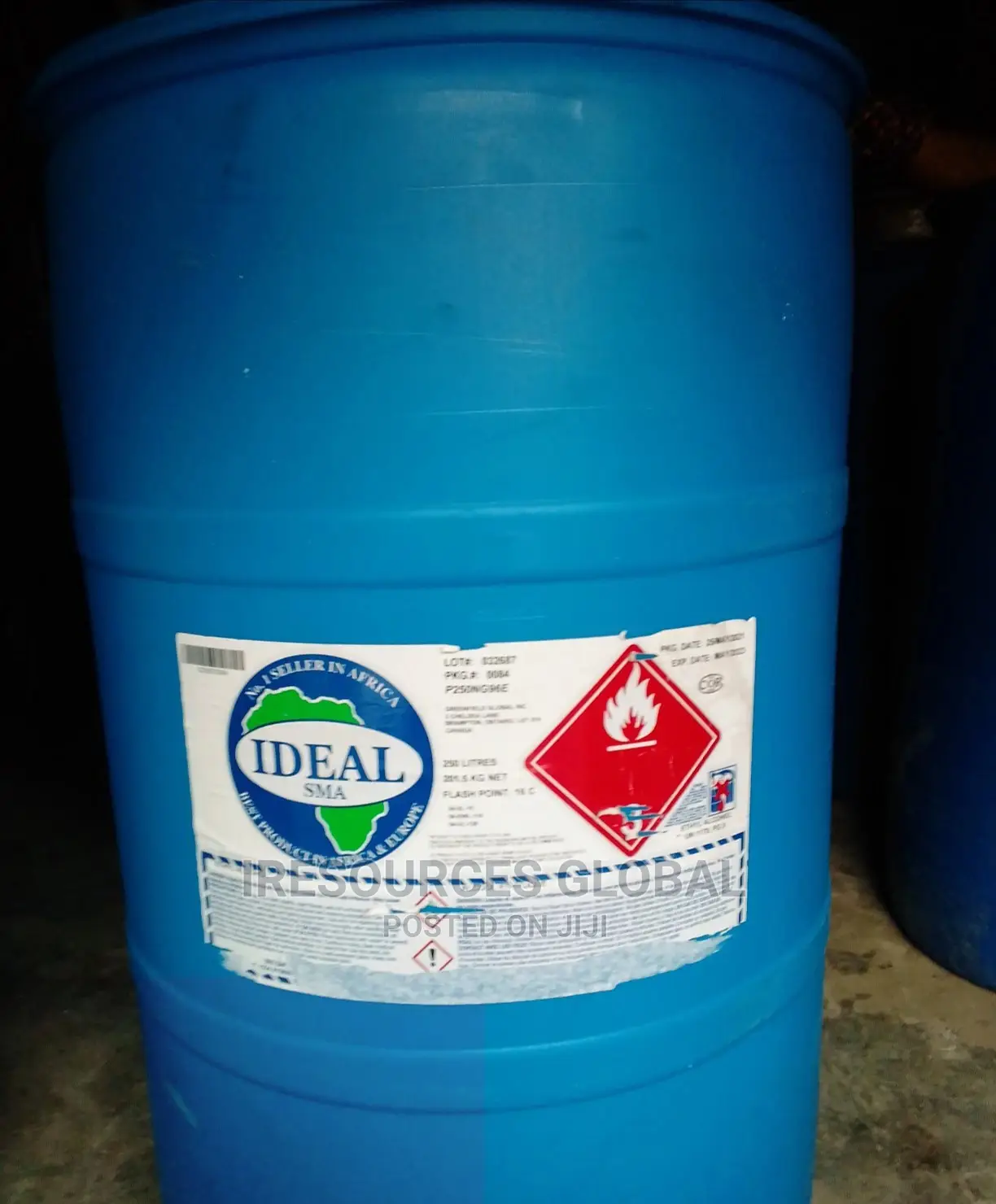 Ethanol 250liters 96%