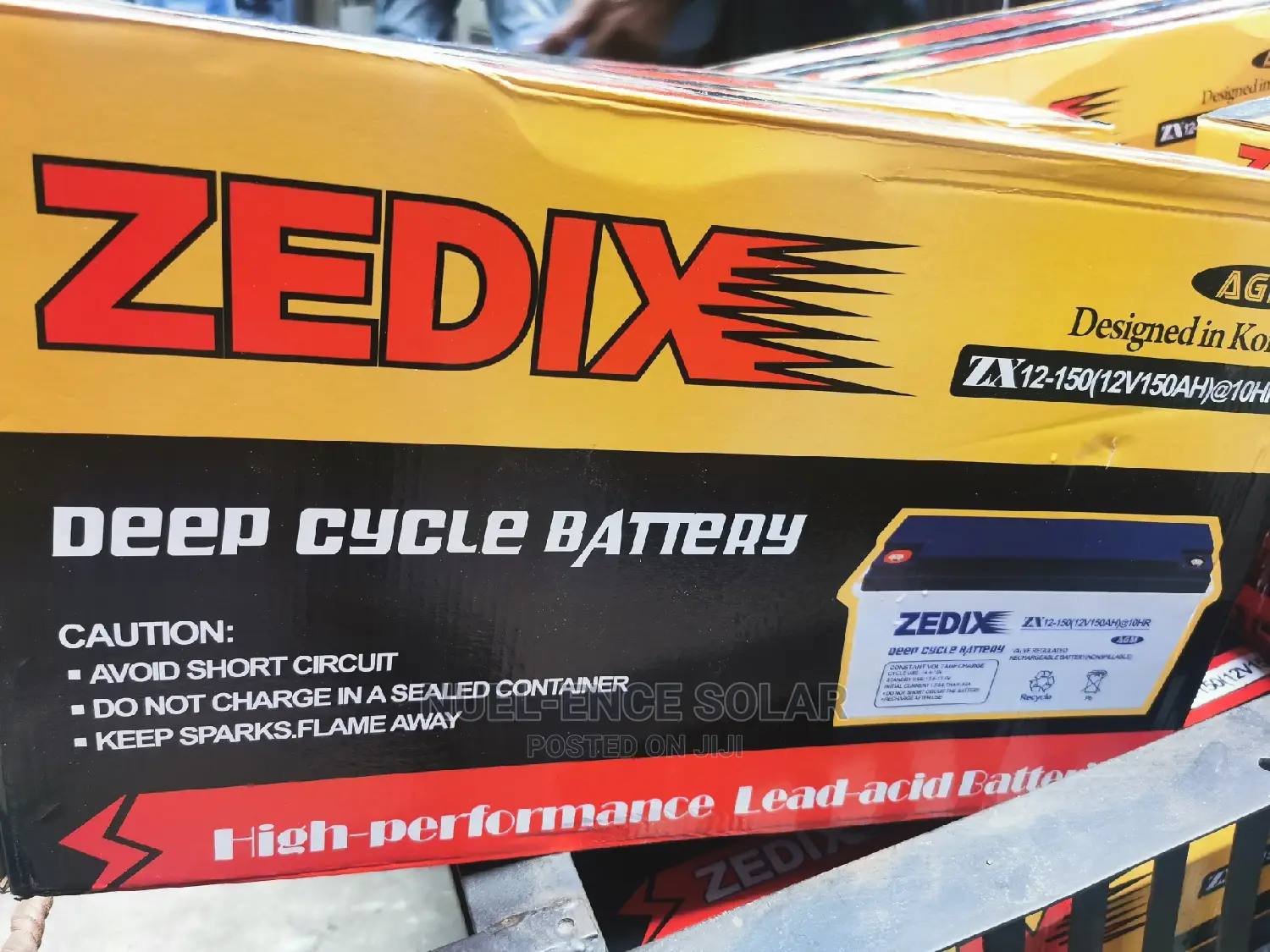 12v 150ah Zedix Deep Cycle Battery AGM