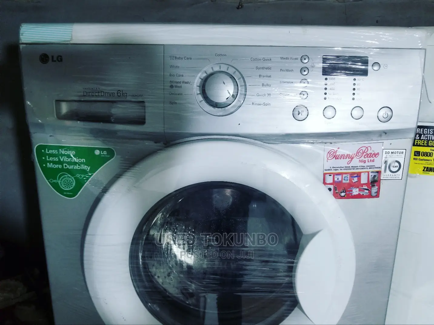 6kg Lg Direct Drive Washing Machine+Pay on Delivery(Warranty in