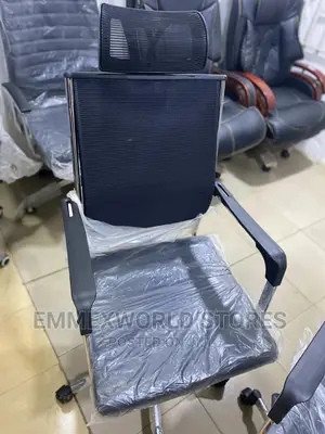 Sleek Office Chair With Head Rest