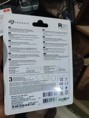 Seagate Barracuda Q5 SSD Gen 3 M.2 Pcle Nvme