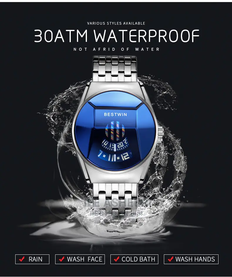 Bestwin Men's Led Wristwatch - Silver