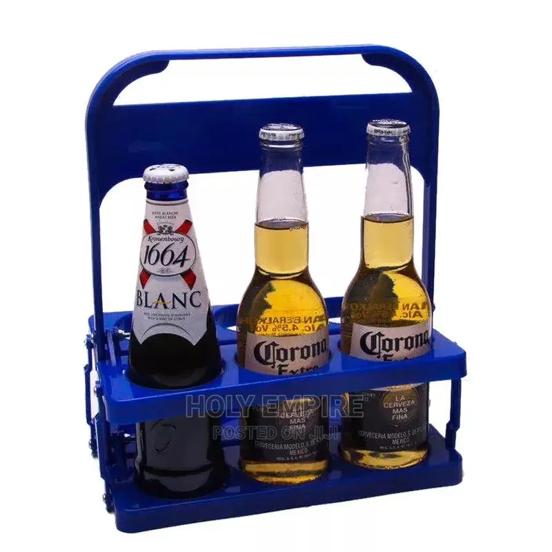 Foldable 6 Bottle Carrier Rack Drink Carrier Beverage