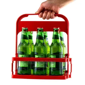 Foldable 6 Bottle Carrier Rack Drink Carrier Beverage