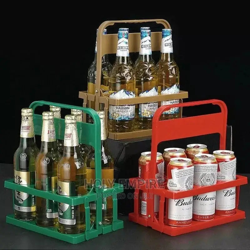 Foldable 6 Bottle Carrier Rack Drink Carrier Beverage