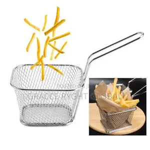 Stainless Chips Serving Basket