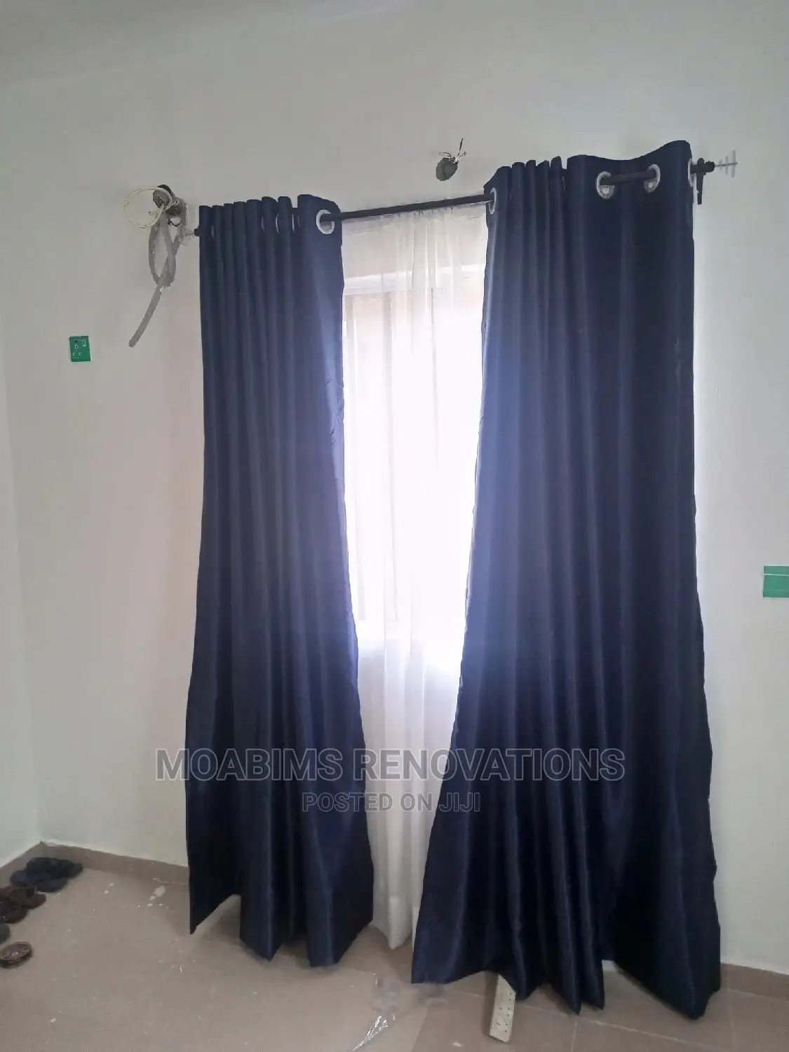 Luxury Turkish Navy Blue Curtain