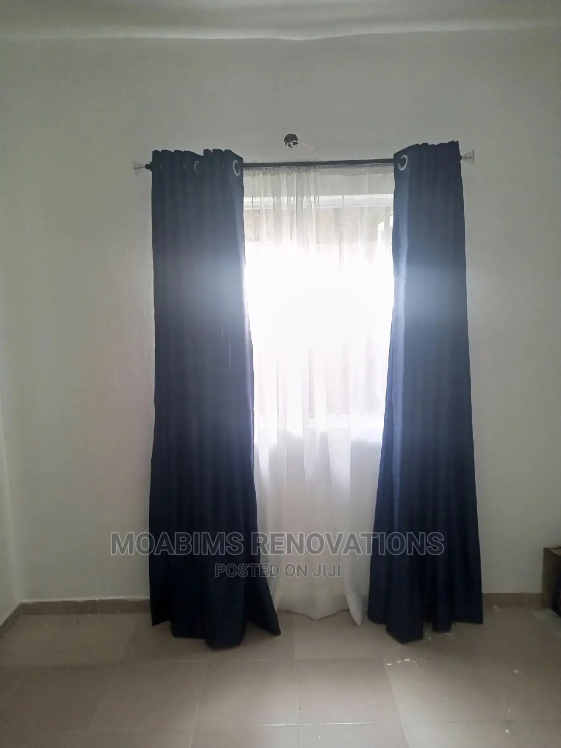 Luxury Turkish Navy Blue Curtain