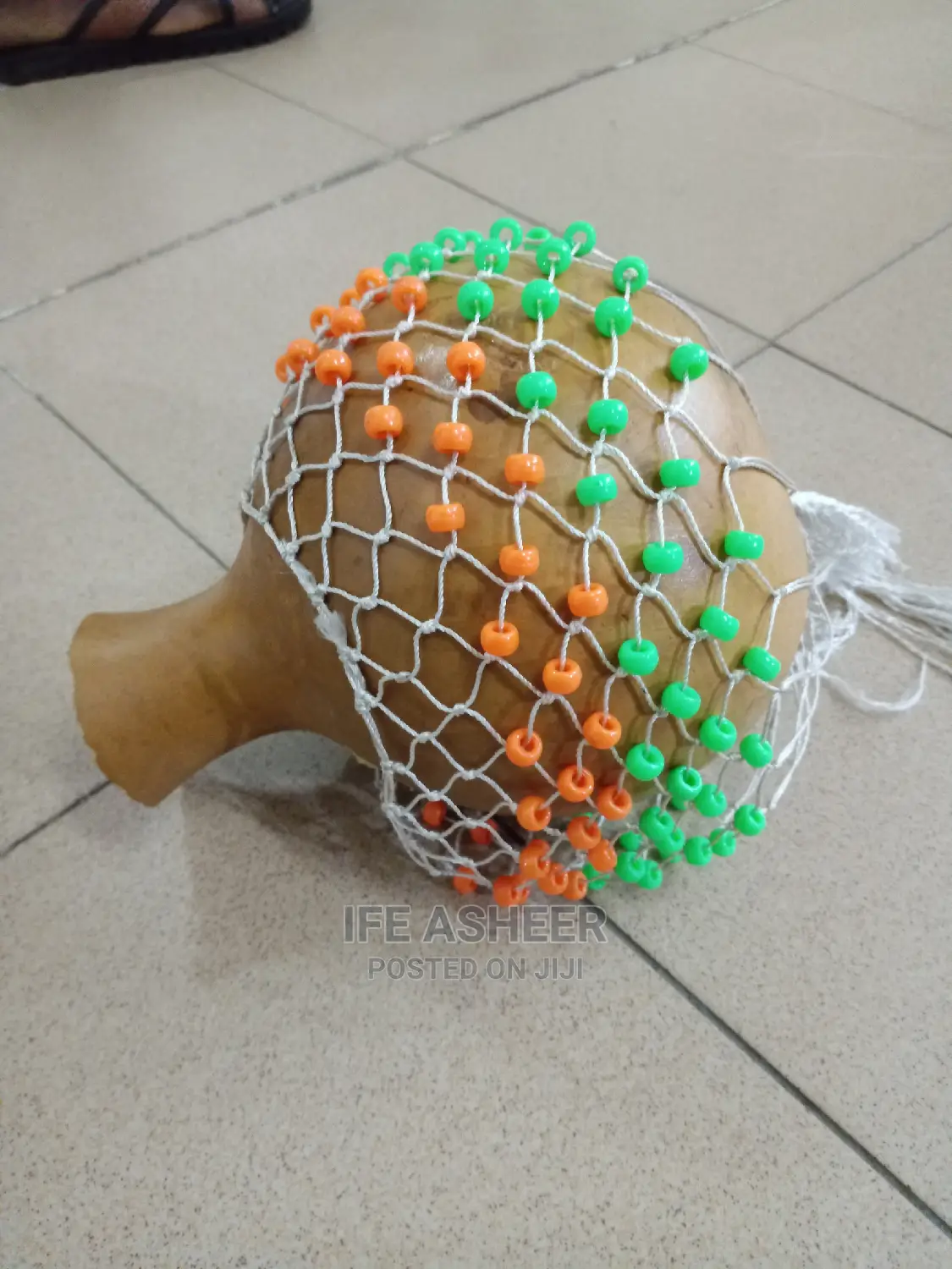 Medium Size Beaded Shekere