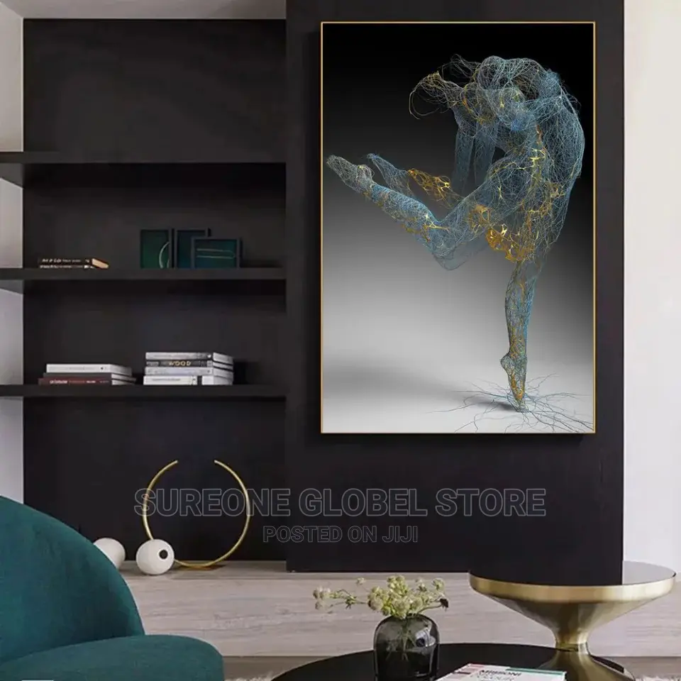 Abstract Figure Statue Canvas Painting