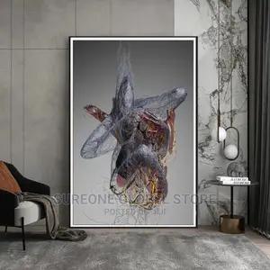 Abstract Figure Statue Canvas Painting