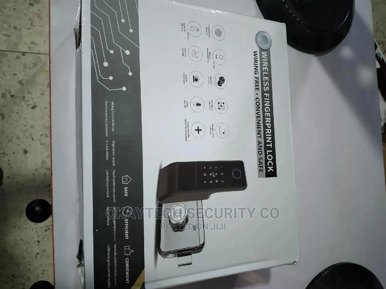 Wireless Fingerprint Double Side Access Lock