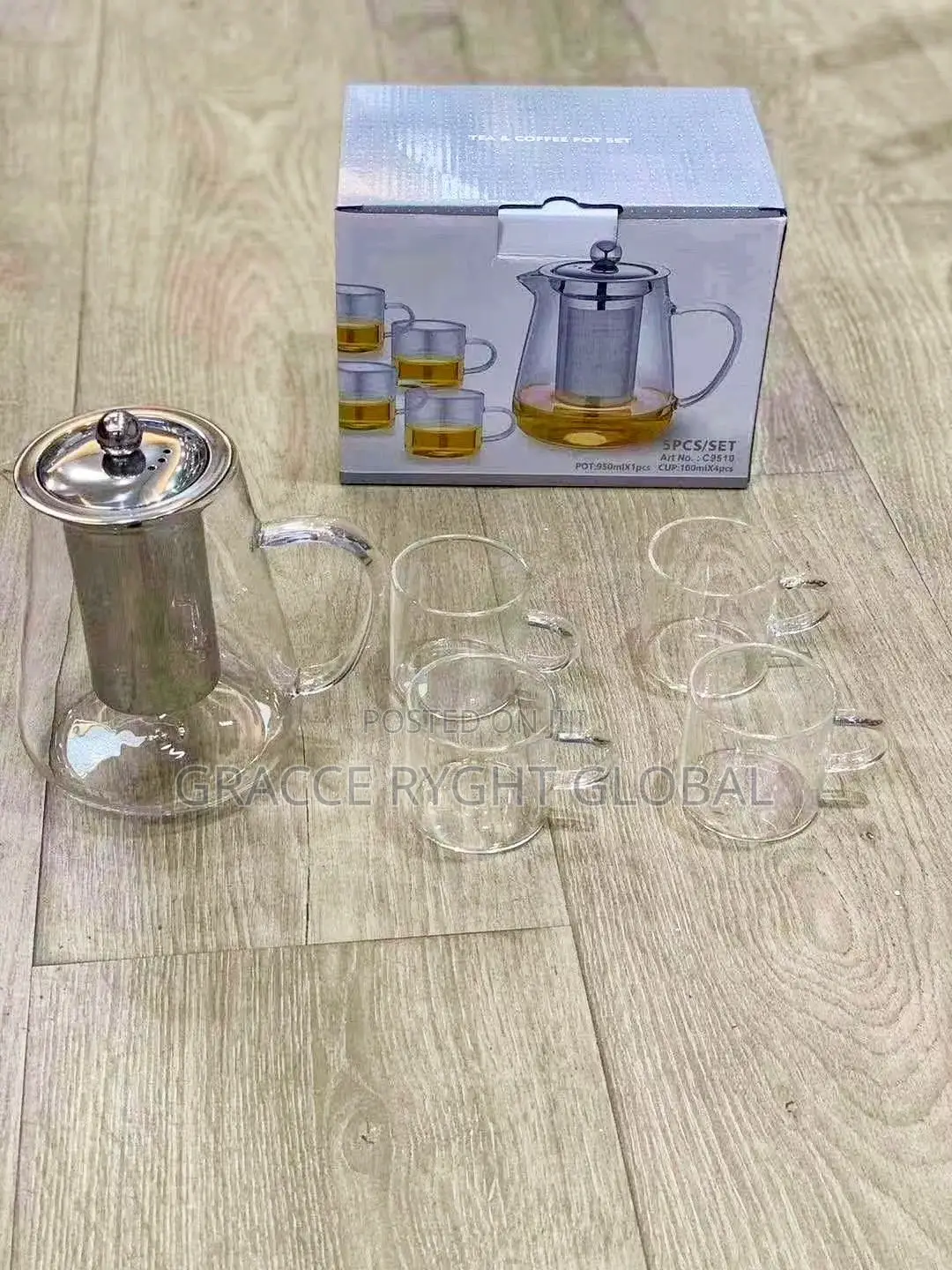 Glass Tea Pot Set