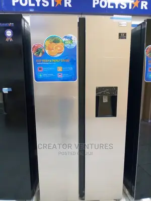 Ploystar Side by Side Refrigerator With Ice Cube Dispenser