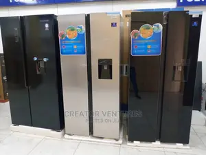 Ploystar Side by Side Refrigerator With Ice Cube Dispenser