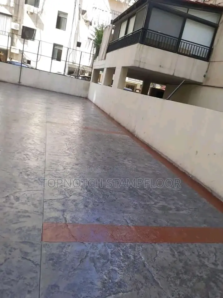 Reinforce Concrete Stamp Floor