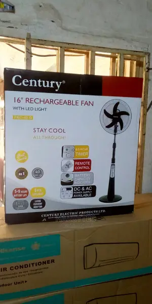 Century Rechargeable Fan 16" Copper Coil With 1year Warranty