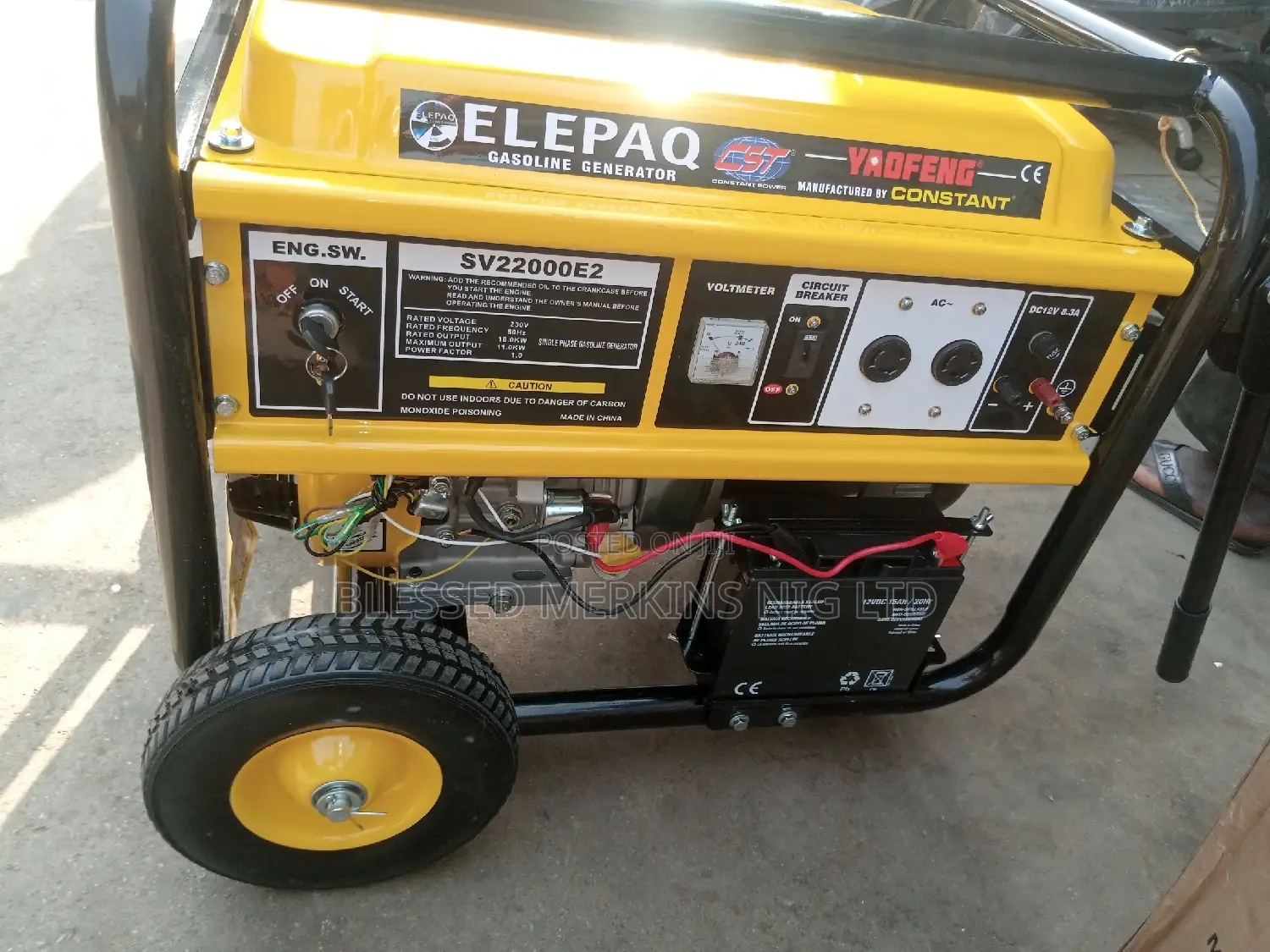 Elepaq Petrol Generator Constant 10.5kva