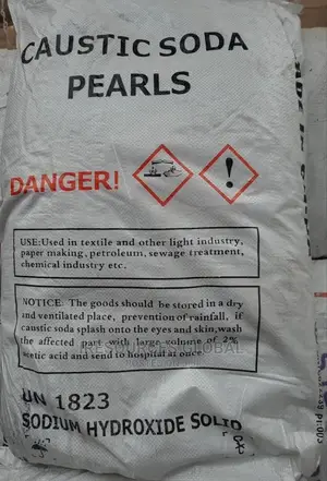Caustic Soda Pearls/Flakes or Sodium Hydroxide 25kg Bag 99%