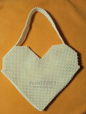 Bag Adufe Womens/Girls Heart Shaped Beaded Bag