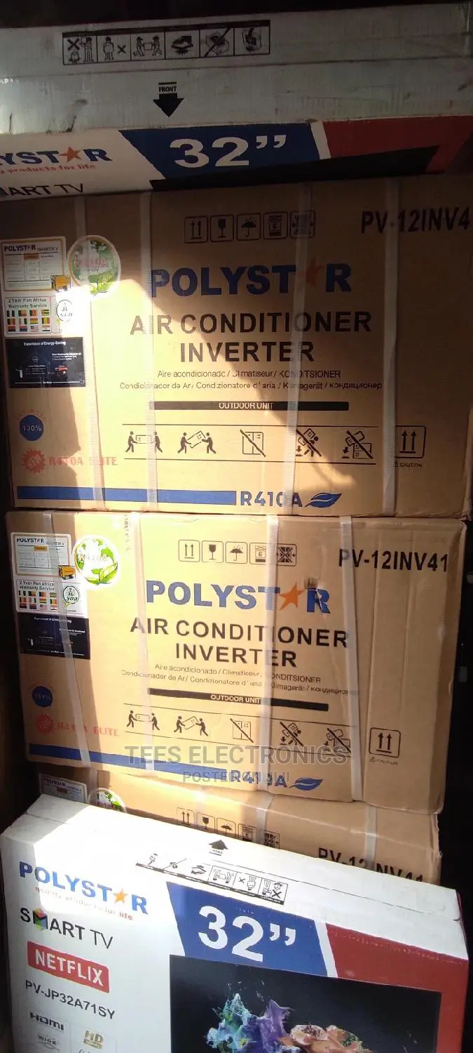 Polystar 1.5HP Inverter Split Airconditioner+Installationkit