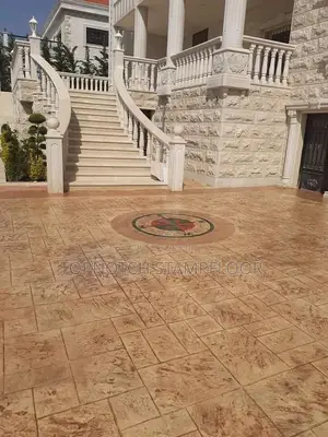 Photo - Stamp Design Concrete Floor Design