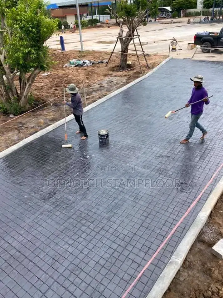 Concrete Stamp Floor With Patterns
